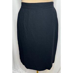 Vintage Liz Claiborne Collection Black Skirt Size 12